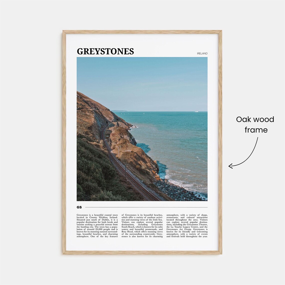 Greystones Travel Poster, Ireland Travel Poster - Image 3