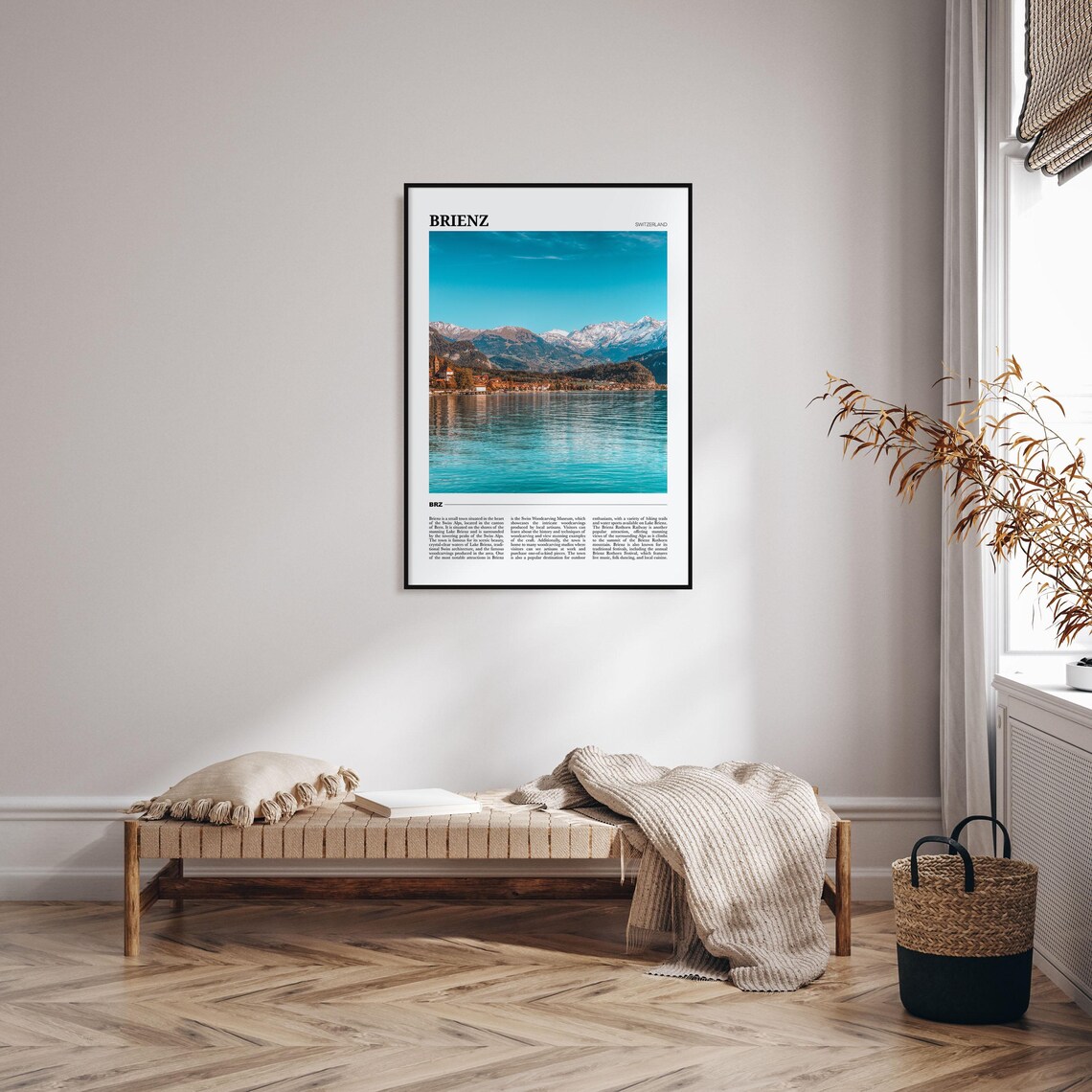 Brienz Travel Poster, Switzerland Wall Art Print - Image 4