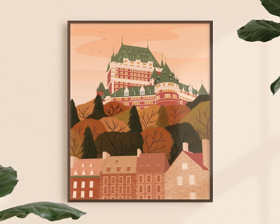 Chateau Frontenac City Fall Art Print