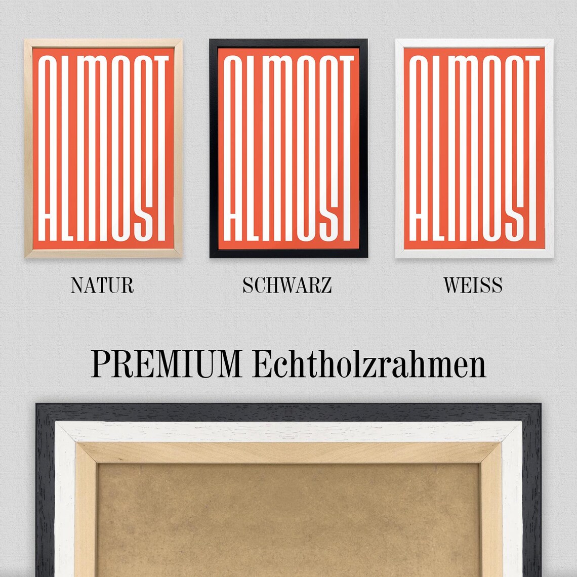 Modern Typography, Bold Minimalist Home Office Decor - Image 4