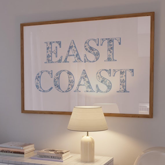 East Coast Coastal Granddaughter Beachy Travel Poster