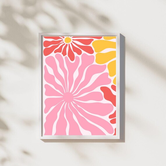 Matisse Daisy Flowers Print Exhibition Mid Century Wall Art Wall Decor Living Modern Gallery Exhibition Art Matisse Gift Ideaflower