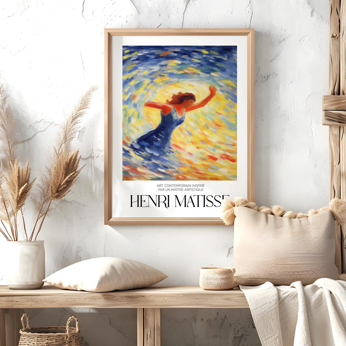 Henri Matisse Dancing Woman Impressionist Color Art Poster Style