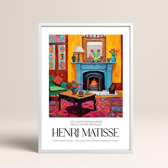 Henri Matisse Print Aesthetic Matisse Poster For Modern Gallery Exhibition Art Minimalist Neutral Wall Art Matisse Gift Idea