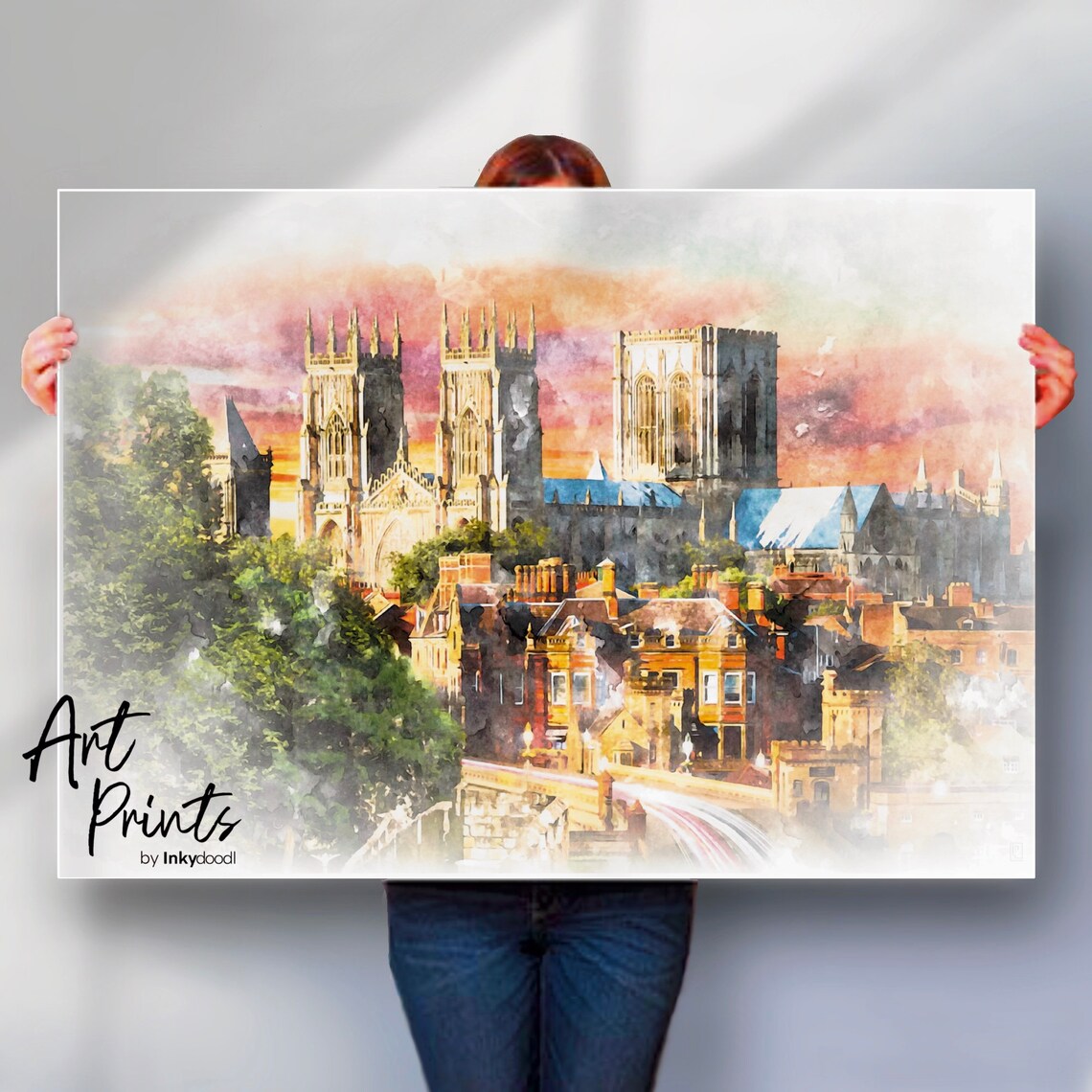 York Illustration Art Print, Yorkshire Wall Art