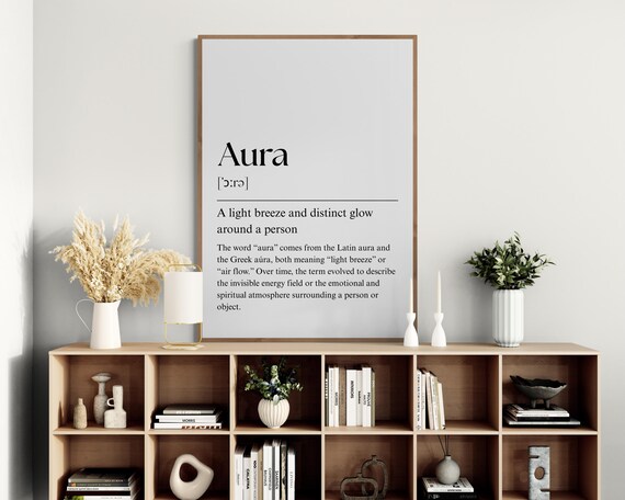 Aura Definition Print Minimalist Home Decor