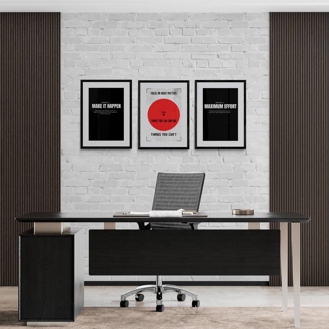 Focus on What Matters Control Circle Stoic Mindset Quote Poster - Image 2