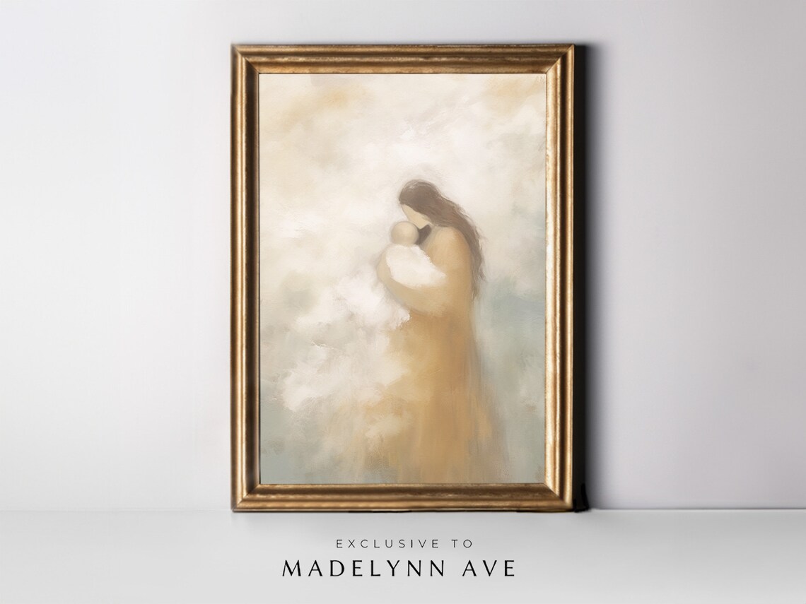 Mary And Jesus, Modern LDS Religious Art Print