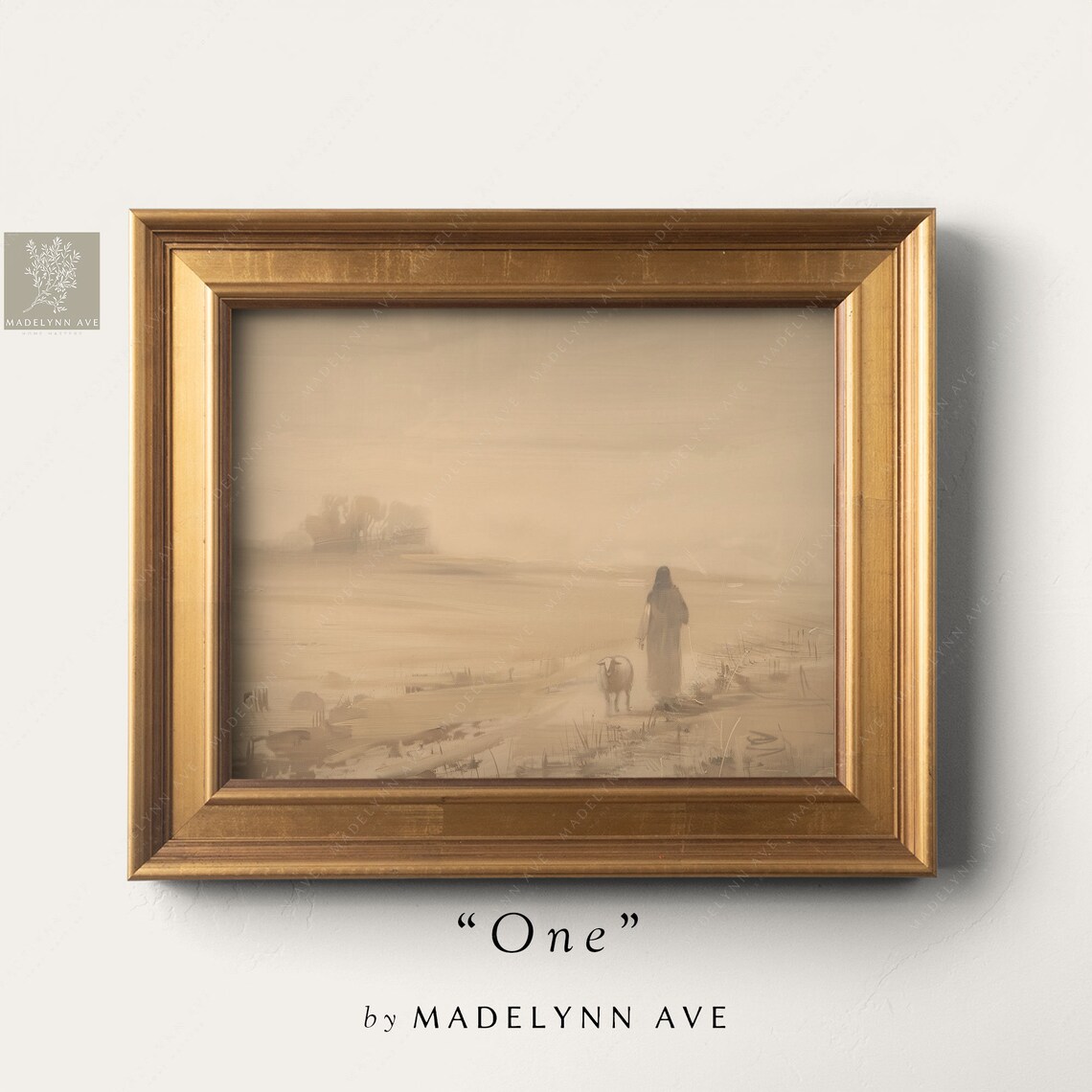 Jesus Leaves The 99, Modern Minimalist Art Print