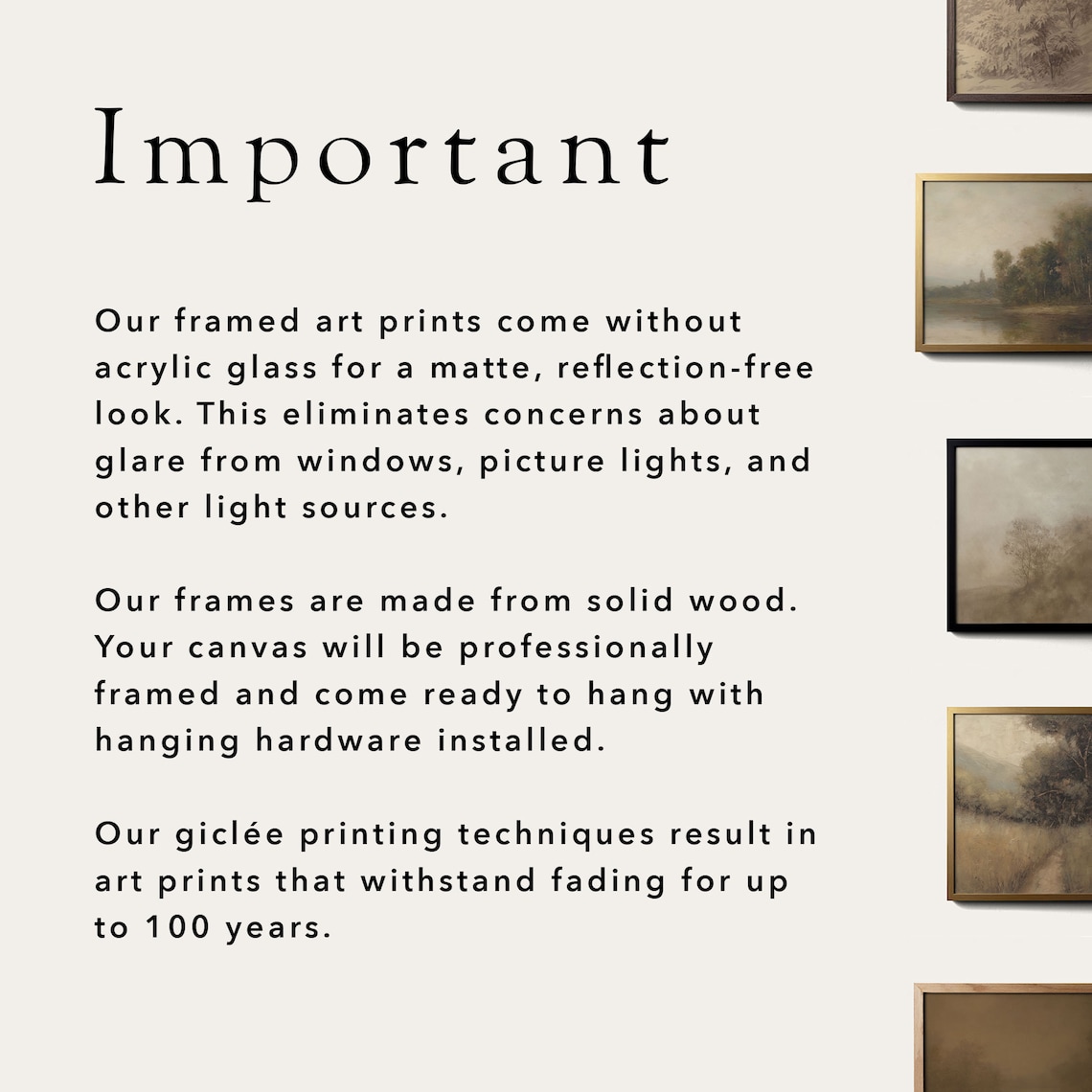 Serene Autumn Landscape Vintage Style Art Print - Image 2