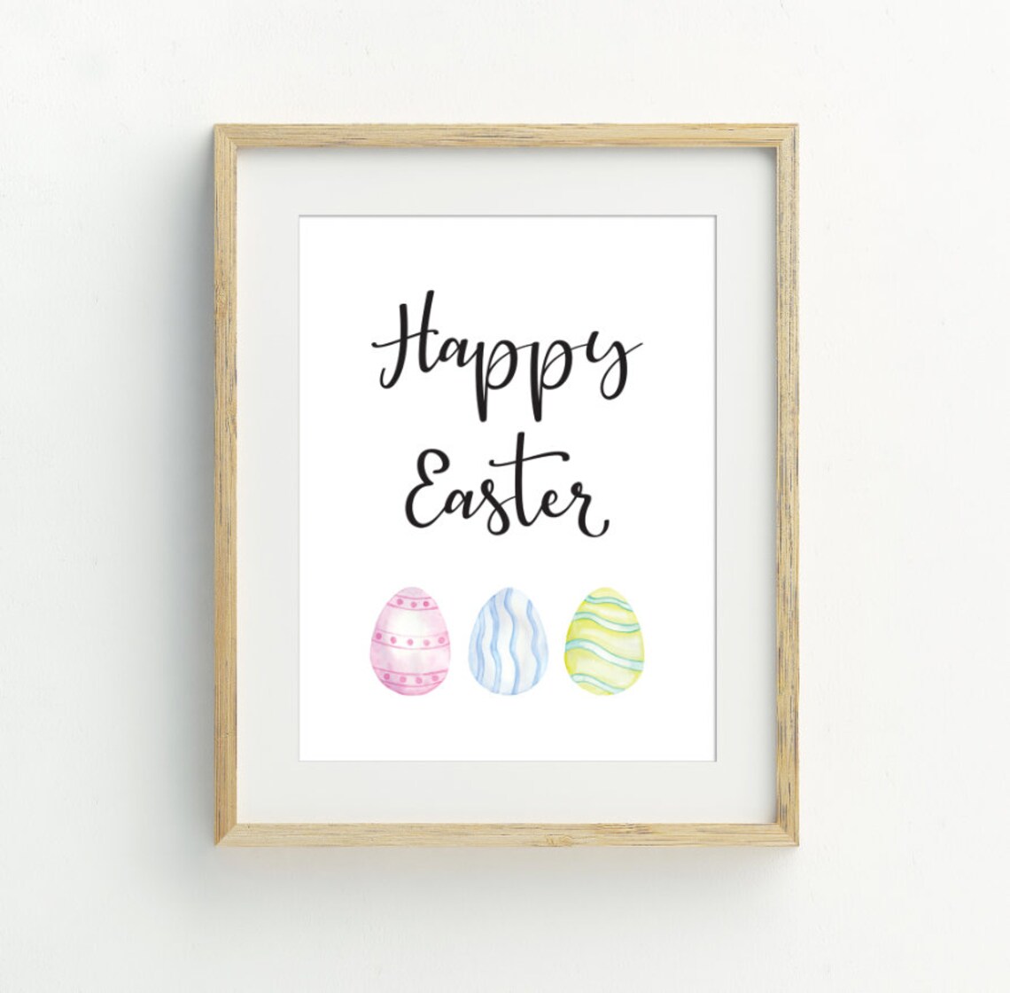 Happy Easter Spring Decorations Eggs Poster Print - Image 2