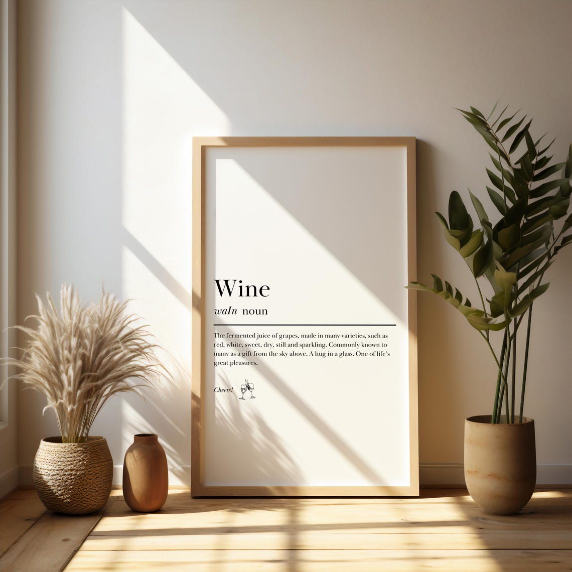 Wine Definition Dictionary Style Kitchen Funny Gift Typography Print - Image 4