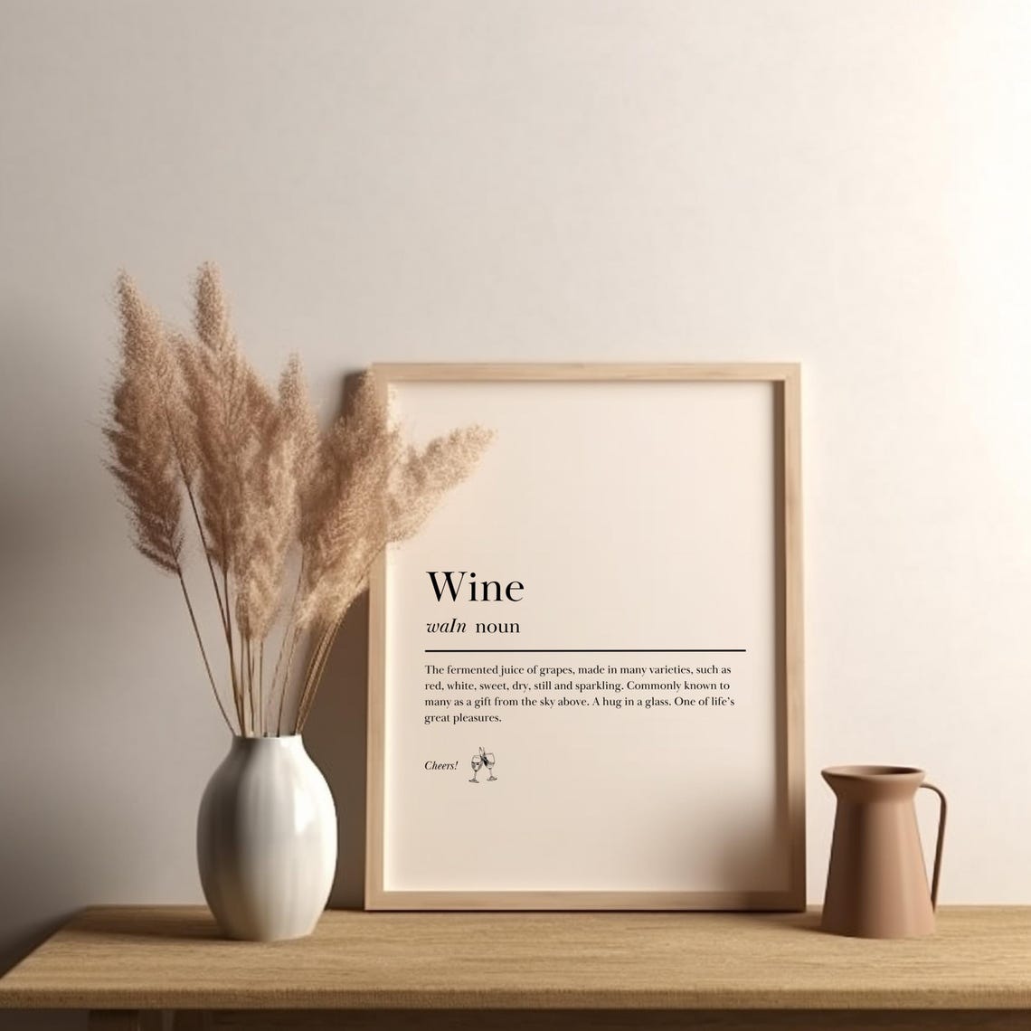 Wine Definition Dictionary Style Kitchen Funny Gift Typography Print - Image 6