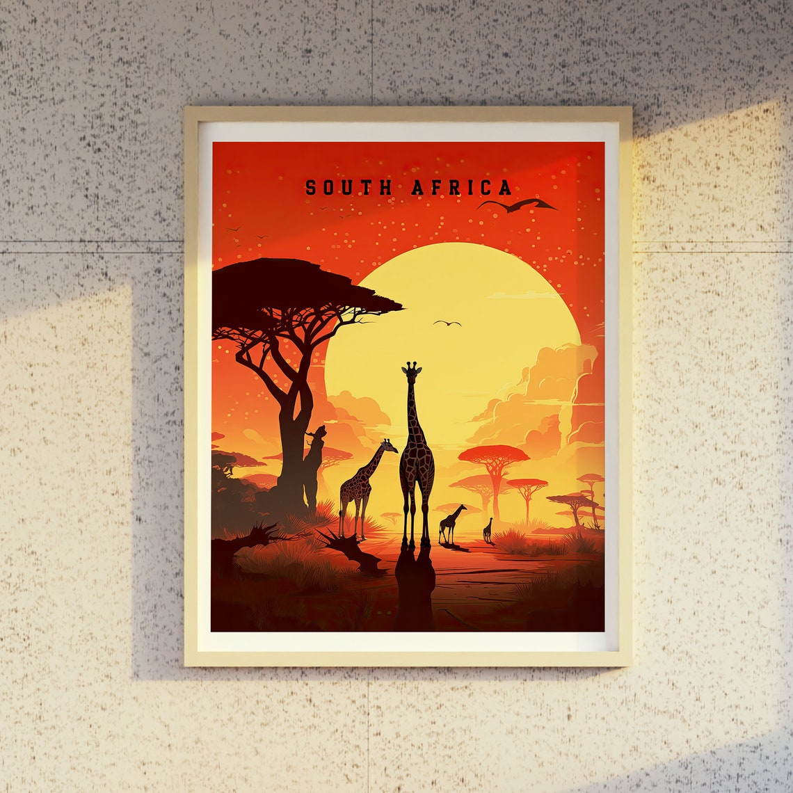 South Africa Poster Kruger National Park Safari Wildlife Art South Africa Safari Africa Travel Print Vintage South Africa Poster - Image 4