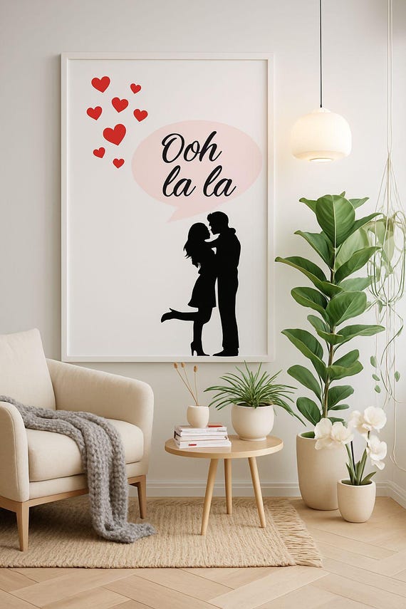 Ooh La Modern Minimalist Wall Art Poster