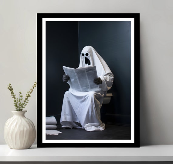 Wall Art Funny Bathroom Decor In Toilet Print Gift