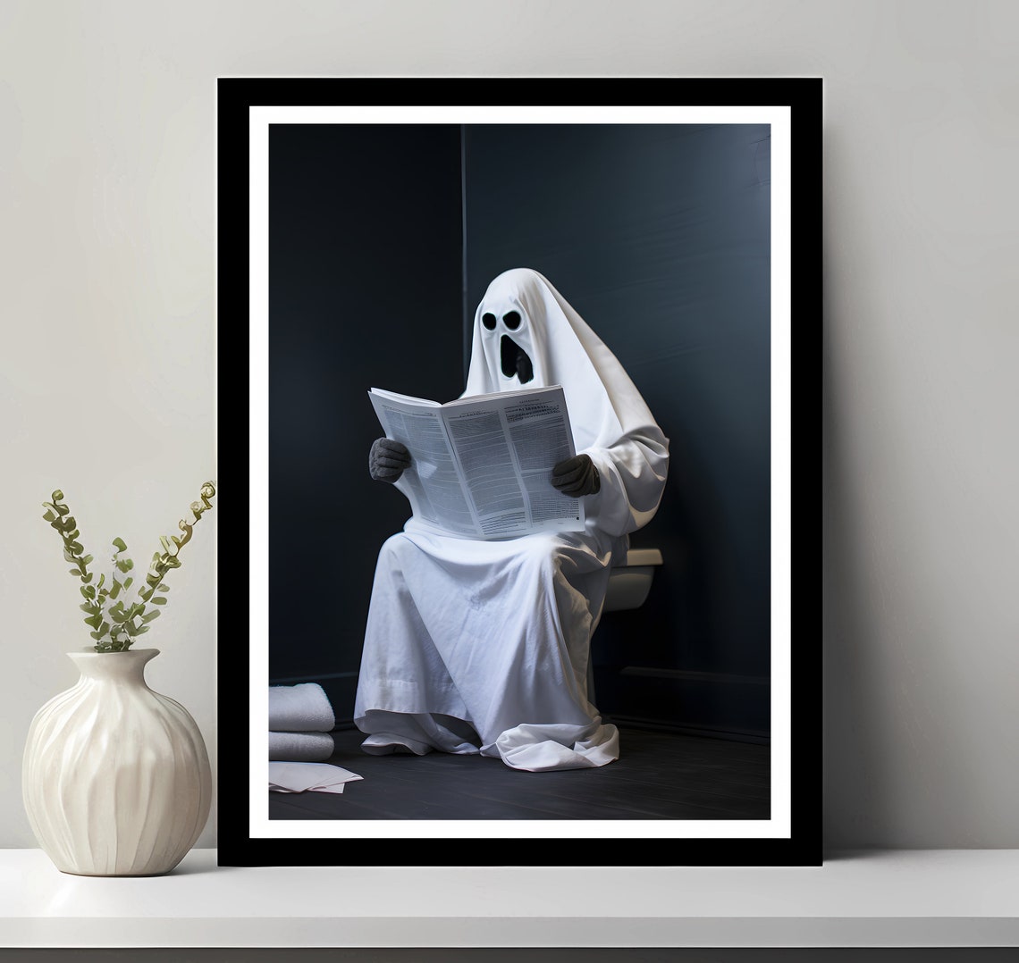 Wall Art Funny Bathroom Decor In Toilet Print Gift