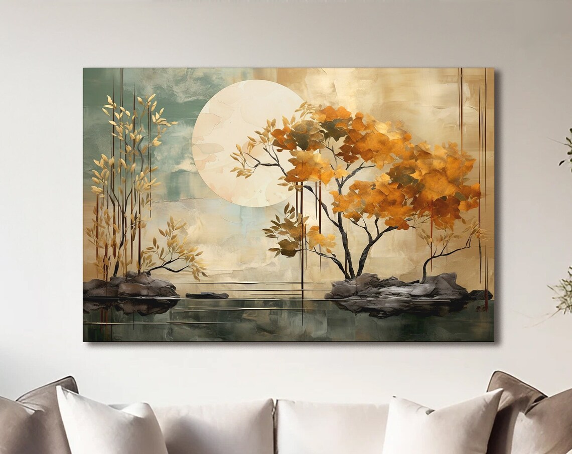 Abstract Surreal Landscape Art Print, Nature-Inspired