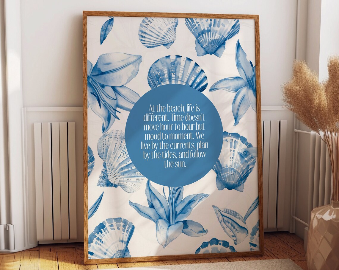 Live By The Currents, Coastal Serenity Art Print