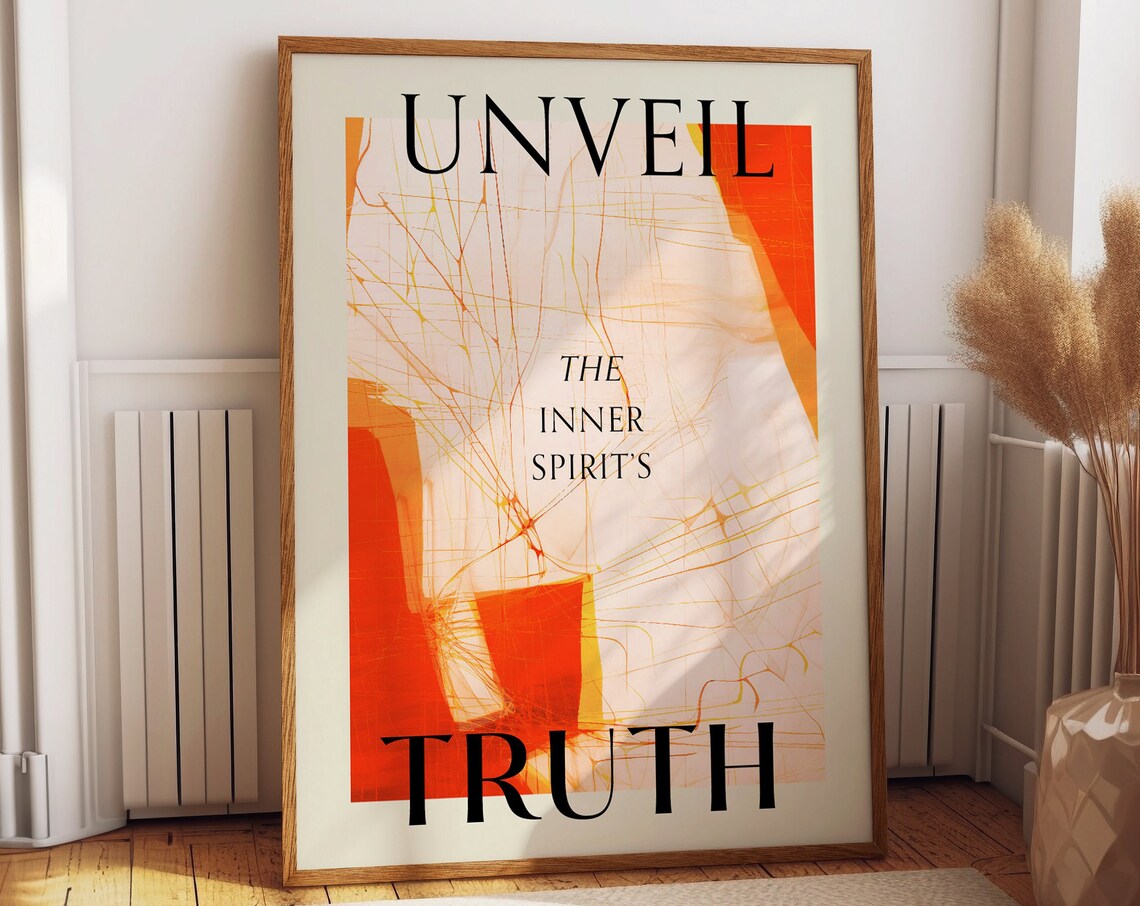 Unveil Truth Quote, Inspirational Room Decor