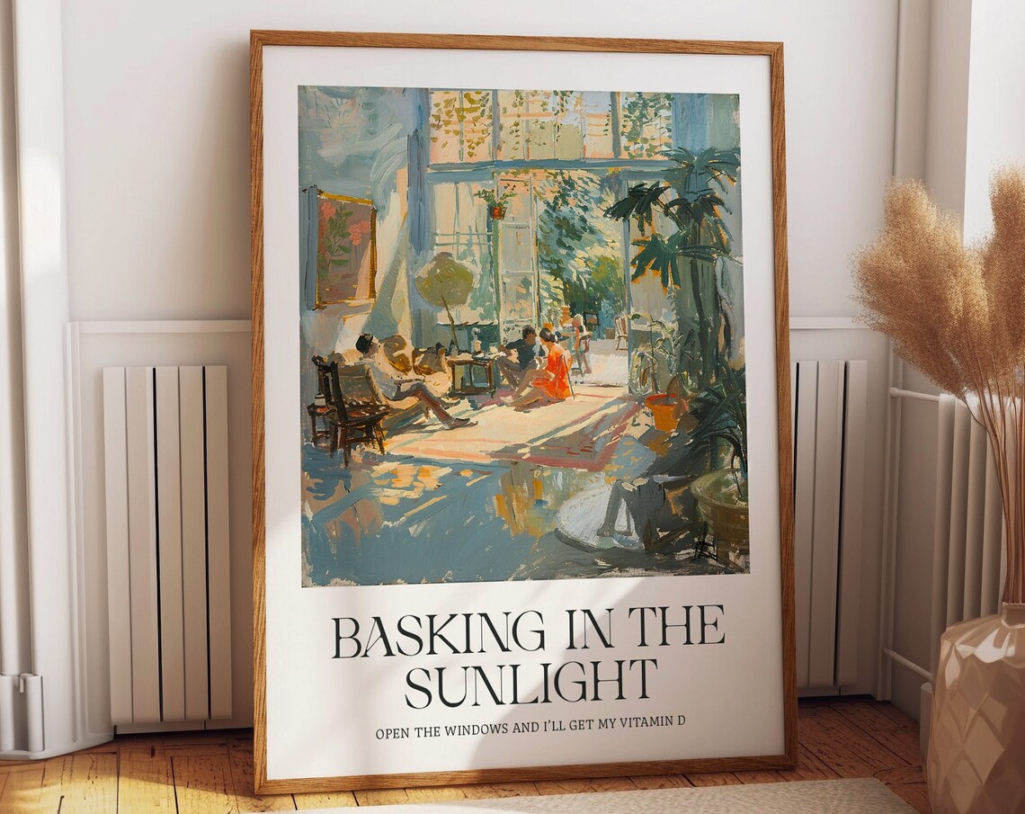 Basking In The Sunlight, Matisse-Inspired Art Print