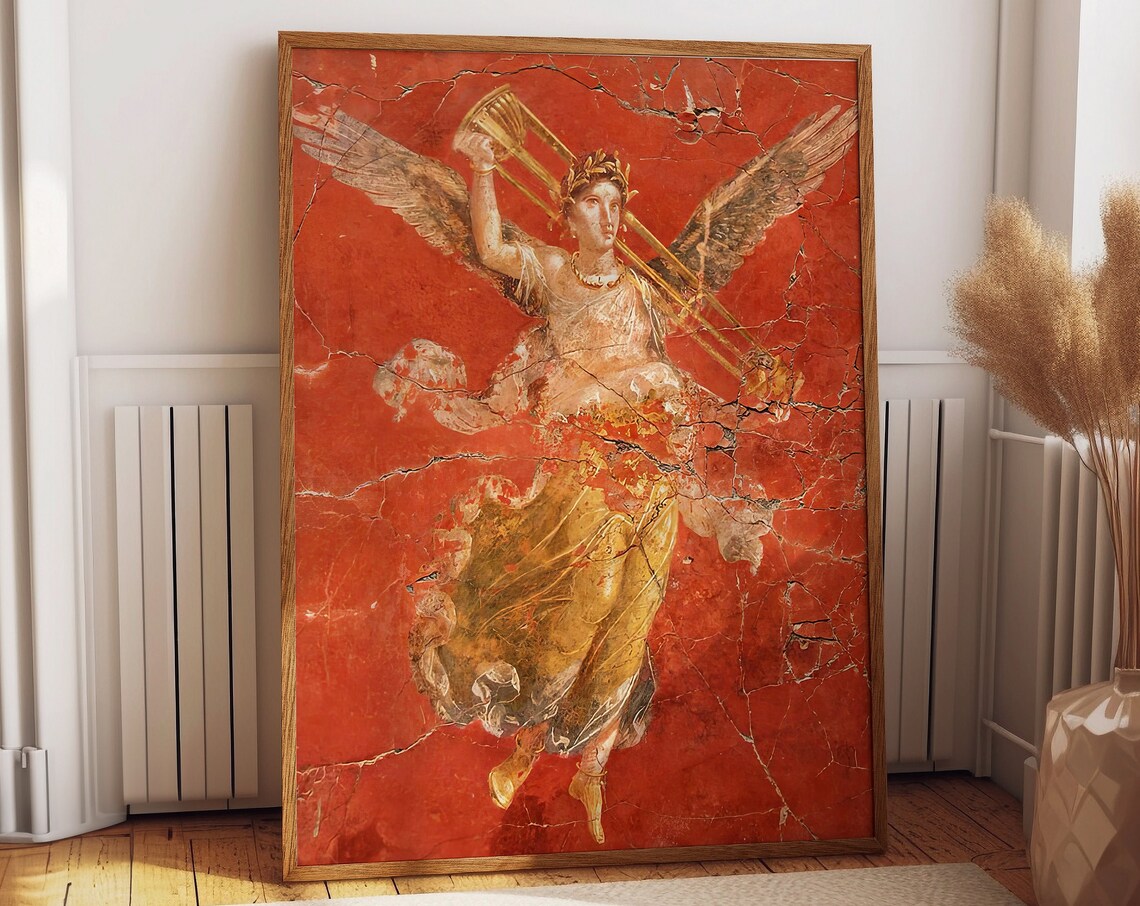 Goddess Victoria Poster, Ancient Roman Art Print