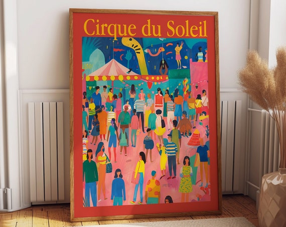 Festive Carnival Poster Matisse Inspired Art Circus Of The Sun Wall Art Poster Or Print