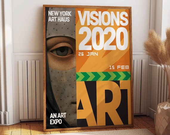 Eye Detail Art Expo Print Bold Graphic Wall Art For Modern Decor 2020 New York Art Haus Visions Exhibition Poster