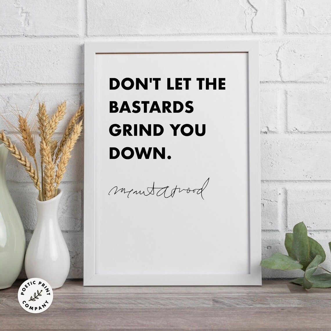 Margaret Atwood Quote Art Print for Book Lovers - Image 3