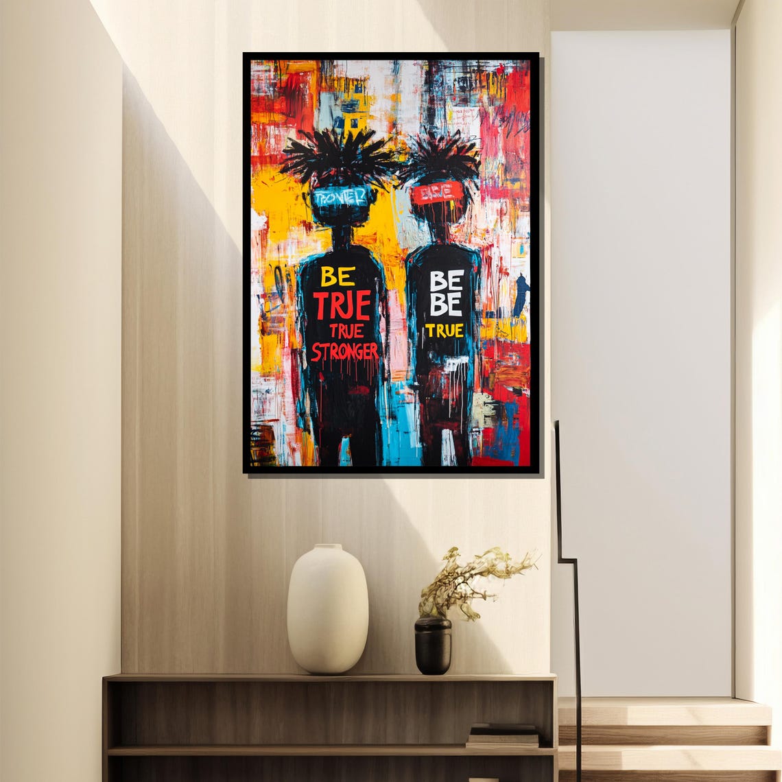 Basquiat Painting Abstract Graffiti Art Urban Street Art Wall Decor Bold Colorful Artwork Contemporary Statement Gift - Image 4