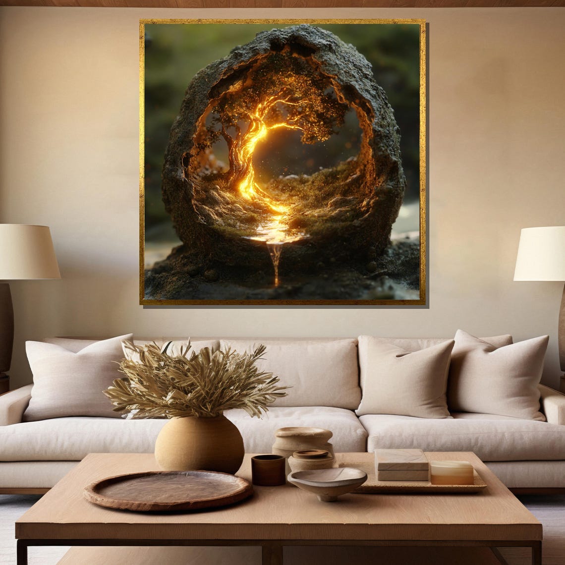 Glowing Tree Of Life Emerging From An Enchanted Seed Pod - Image 5