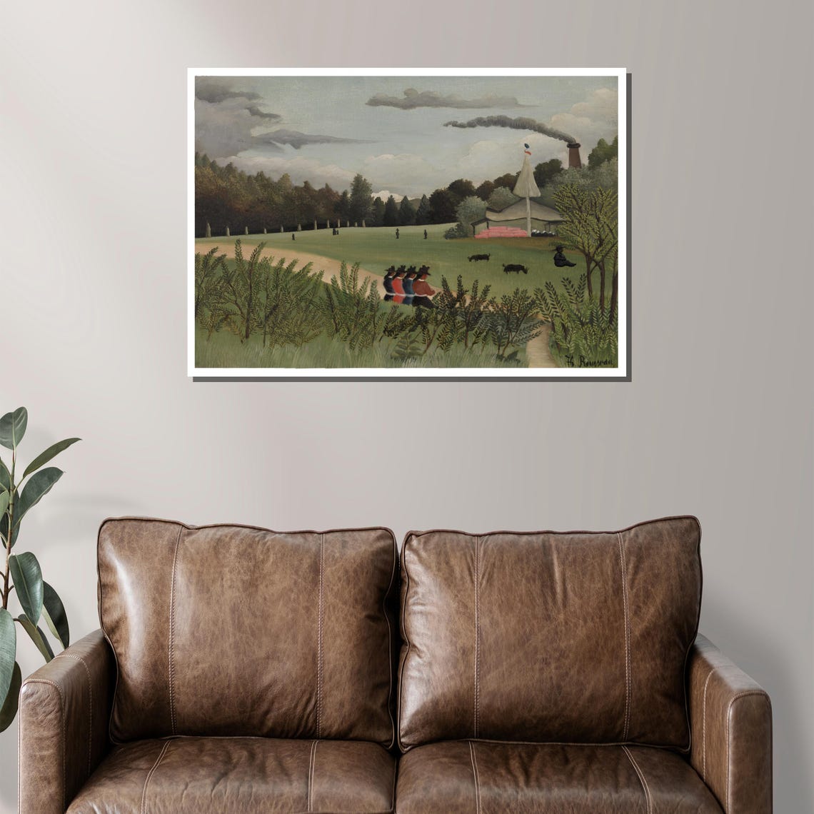 Henri Rousseau Four Young Girls Pastoral Landscape Repro Poster - Image 2