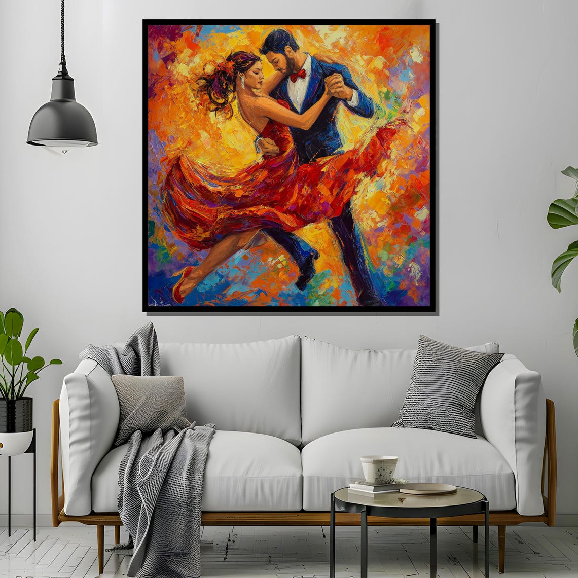 Vibrant Salsa Dance Painting Passionate Couple In Motion Perfect Dance Art And Gift For Salsa Lovers - Image 4