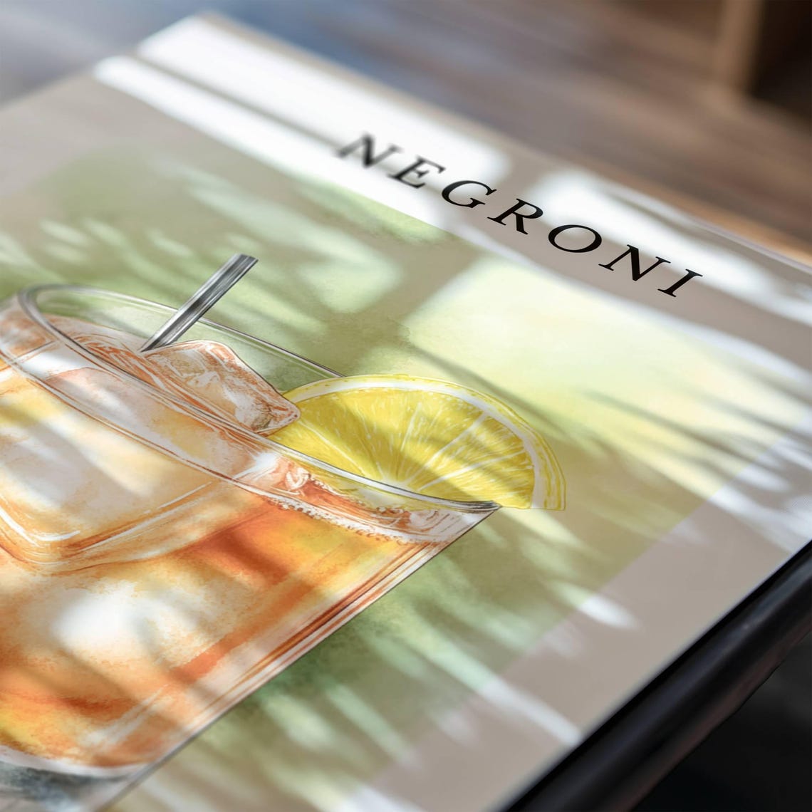 Negroni Cocktail Art Print - Image 2