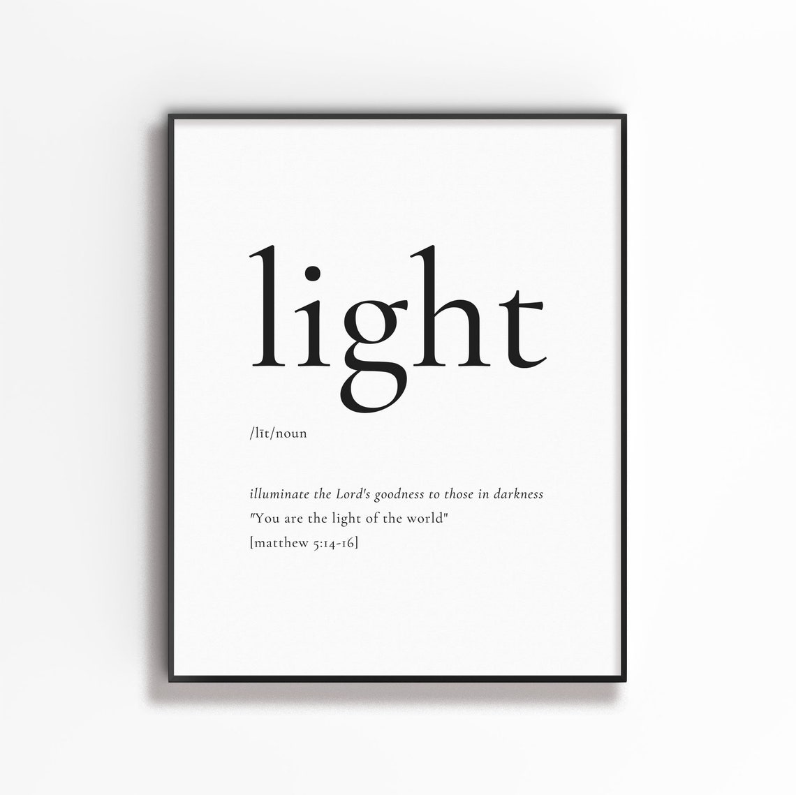 Matthew 5:14-16 Salt And Light Poster Print