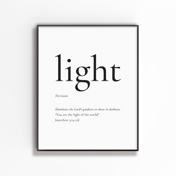 Matthew 5:14-16 Salt And Light Poster Print