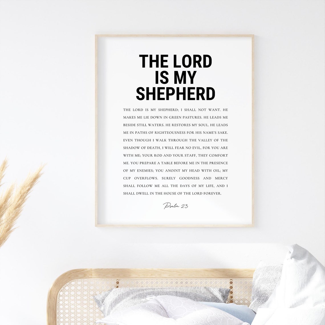 Psalm 23 - Scripture Wall Art - Image 2
