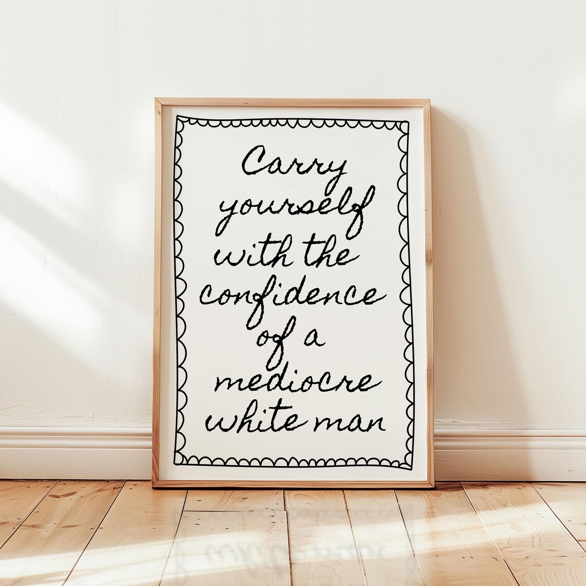 Carry Yourself With Confidence Art Print, Feminist Poster - Image 2