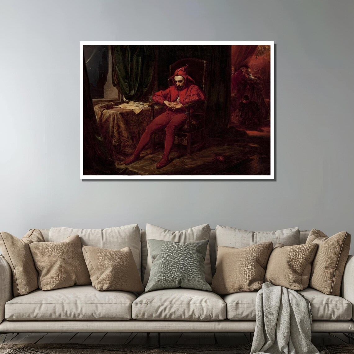 Jan Matejko Stanczyk the Sad Jester Historic Polish Painting Poster - Image 3