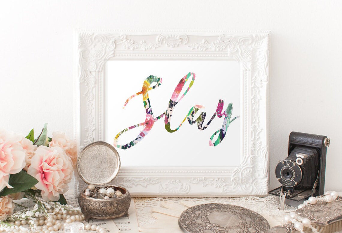 Motivational Quote Typography Art Print, Dorm Decor