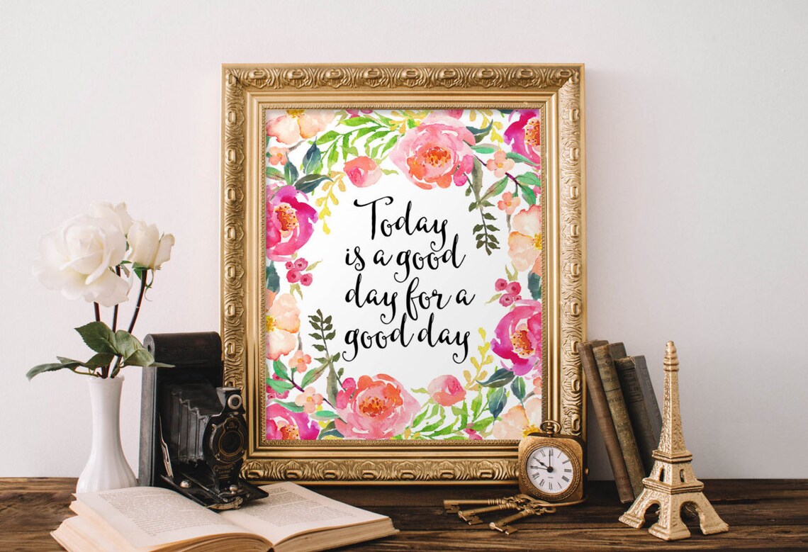 Today Is A Good Day For Floral Office Decor