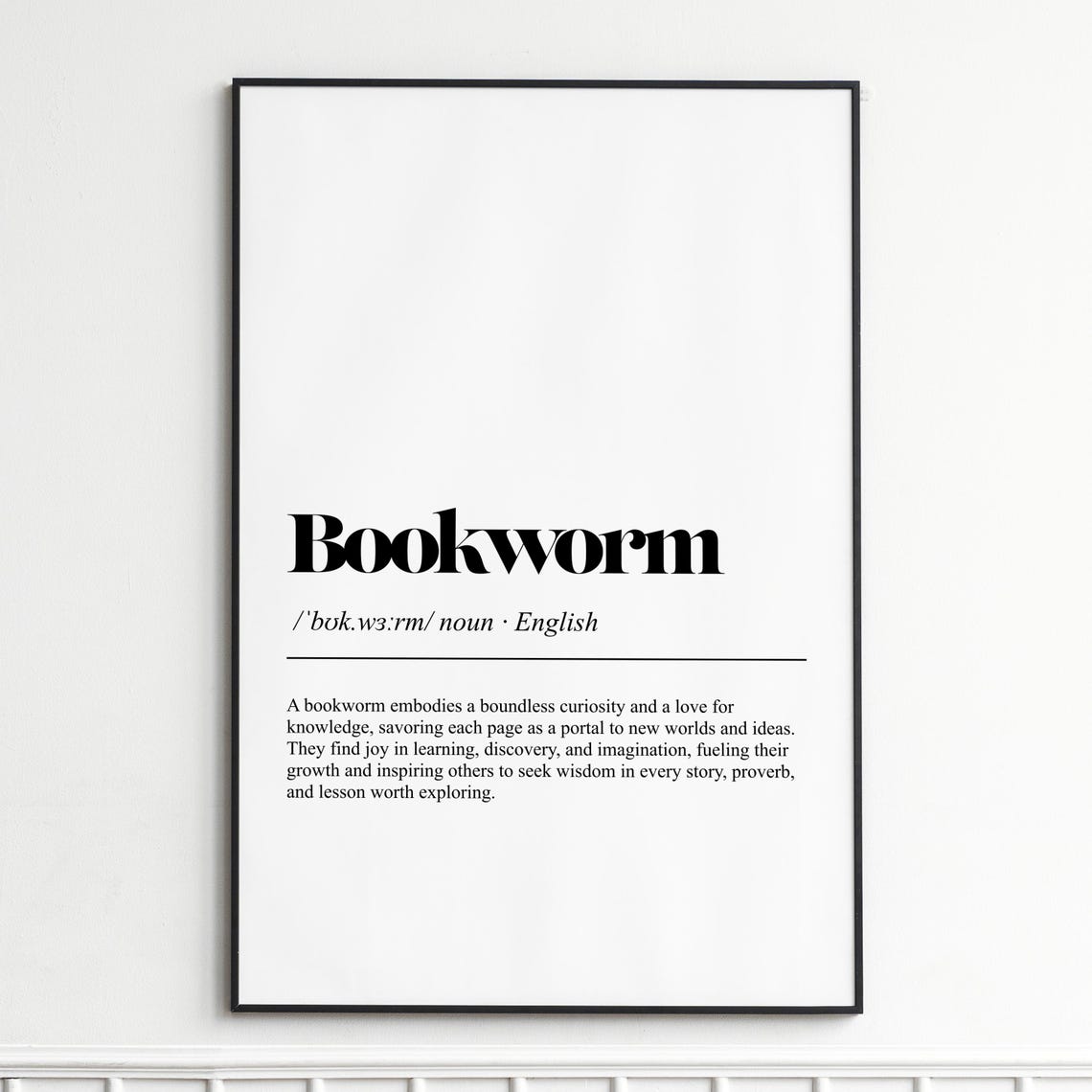 Bookworm Boundless Curiosity Love Of Reading Classic Word Poster