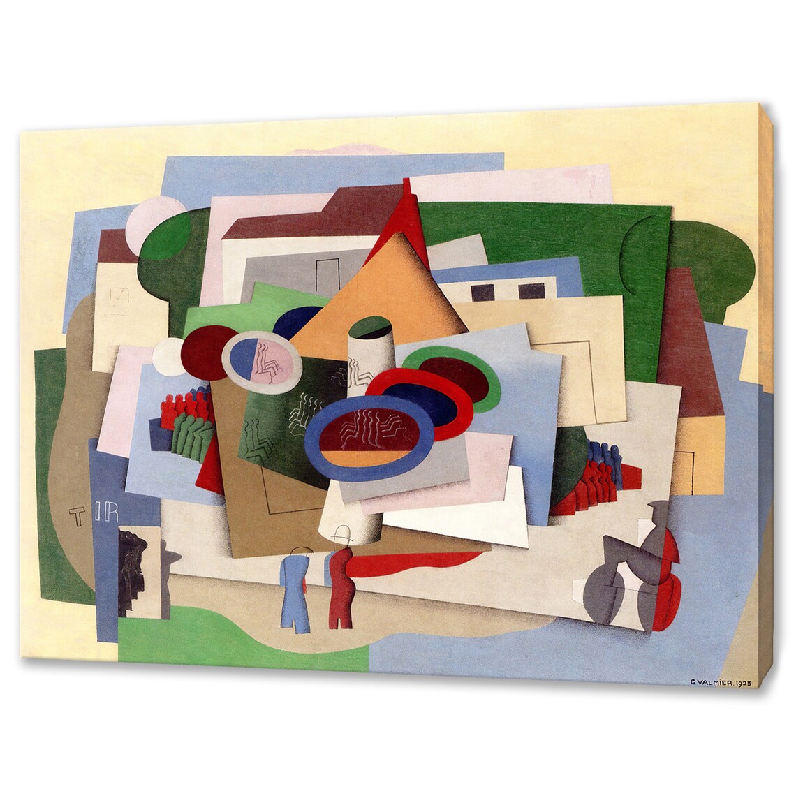 Georges Valmier The Village Fun Fair 1925 Cubist Abstract Art Print