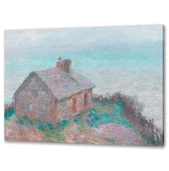 The Customs House At Varengeville 1897 By Claude Monet Reproduction Modern Design Home Decor Print Wall Art Picture Ready To Hang