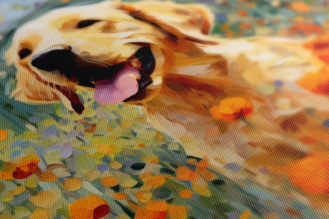 Labrador Retriever Dog Animal Print Gift For Labrador Retriever Dog Lover Colourful Dog Portrait Painting Print Dog Pet Wall Art - Image 4