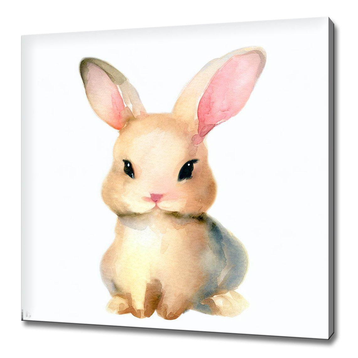 Cute Baby Animals Nine Panel Elephant Bunny Lion Cub Nursery Print - Image 4