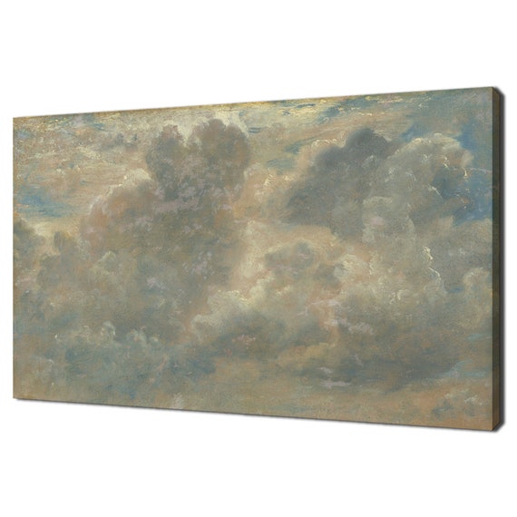 Vintage Cloud Study 1822 Antique Sky Painting Print Art Vintage Victorian Painting Print 18th Century Fine Art