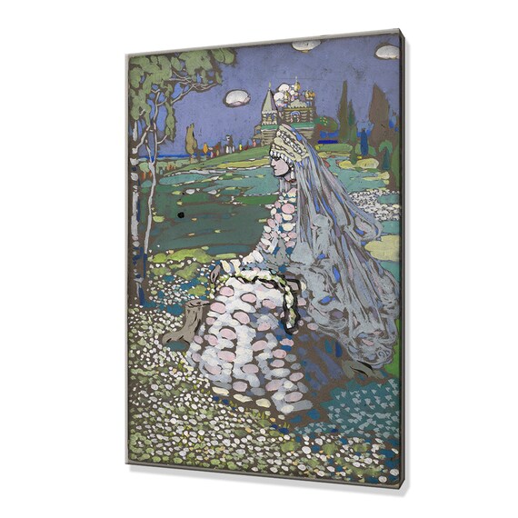 Wassily Kandinsky The Bride 1903 Russian Folk Art Reproduction Print