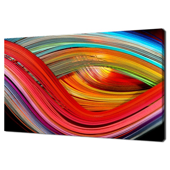 Rainbow Abstract Flame Modern Design, Home Decor