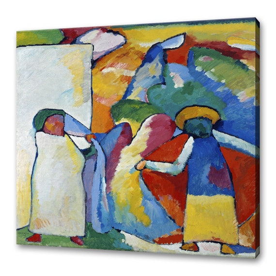 Wassily Kandinsky Improvisation 6 African 1909 Modern Classic Design Abstract Decor Reproduction Print Wall Art Picture